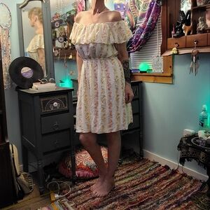 Country Chic Off The Shoulder Dress